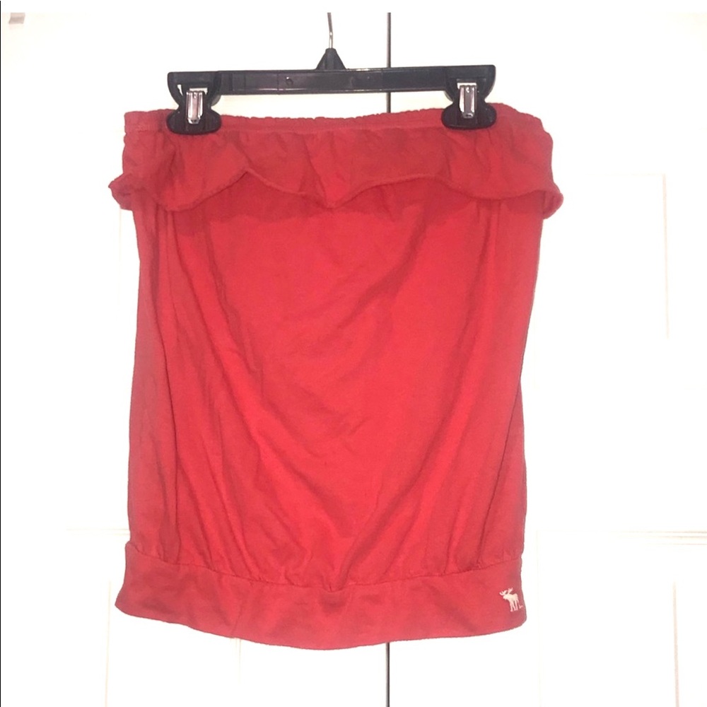 Abercrombie Kids Girls Ruffle Strapless Top